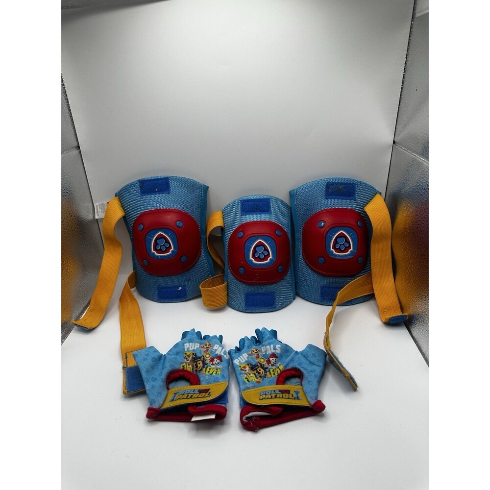 PAW Patrol Kids Elbow Knee Pads & Gloves Set Roll with the Patrol Bike Safety